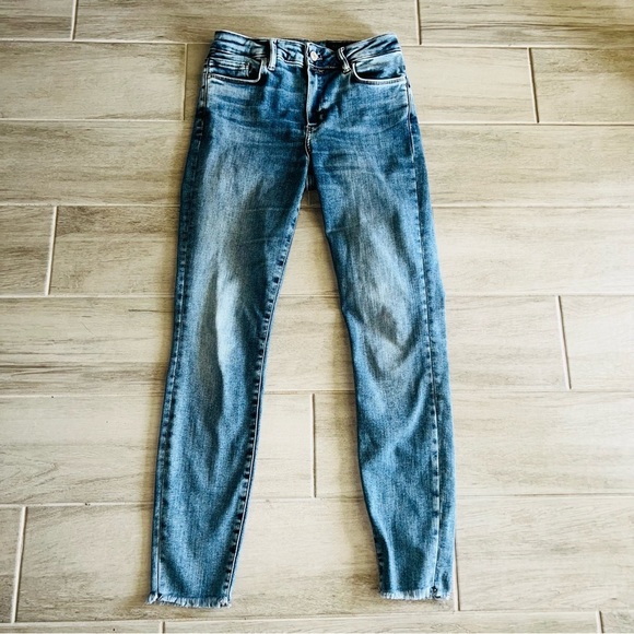 All Saints Miller Medium Jeans Distressed Ankle Jeans Waist 26 Denim 91% Cotton - Picture 4 of 7